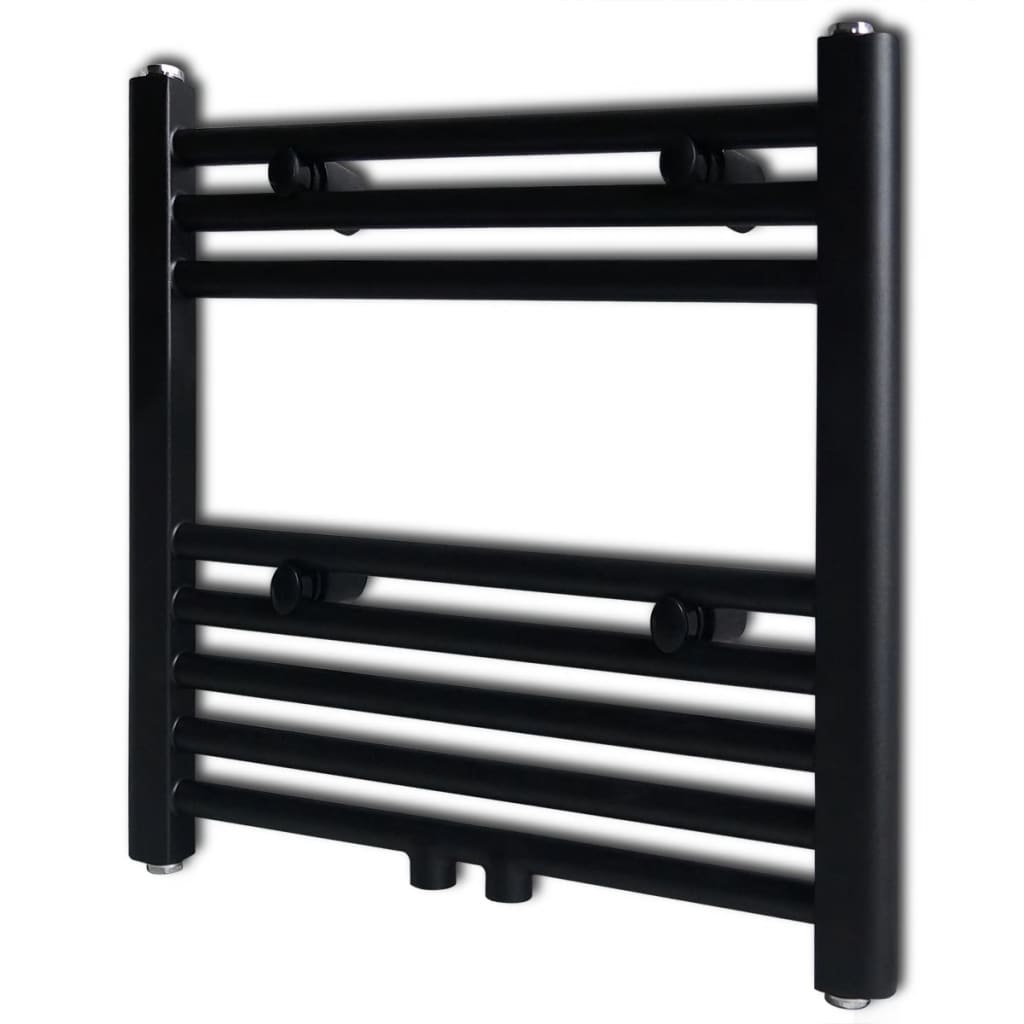 Radiator / handdoekenrek recht 480x480 mm zwart