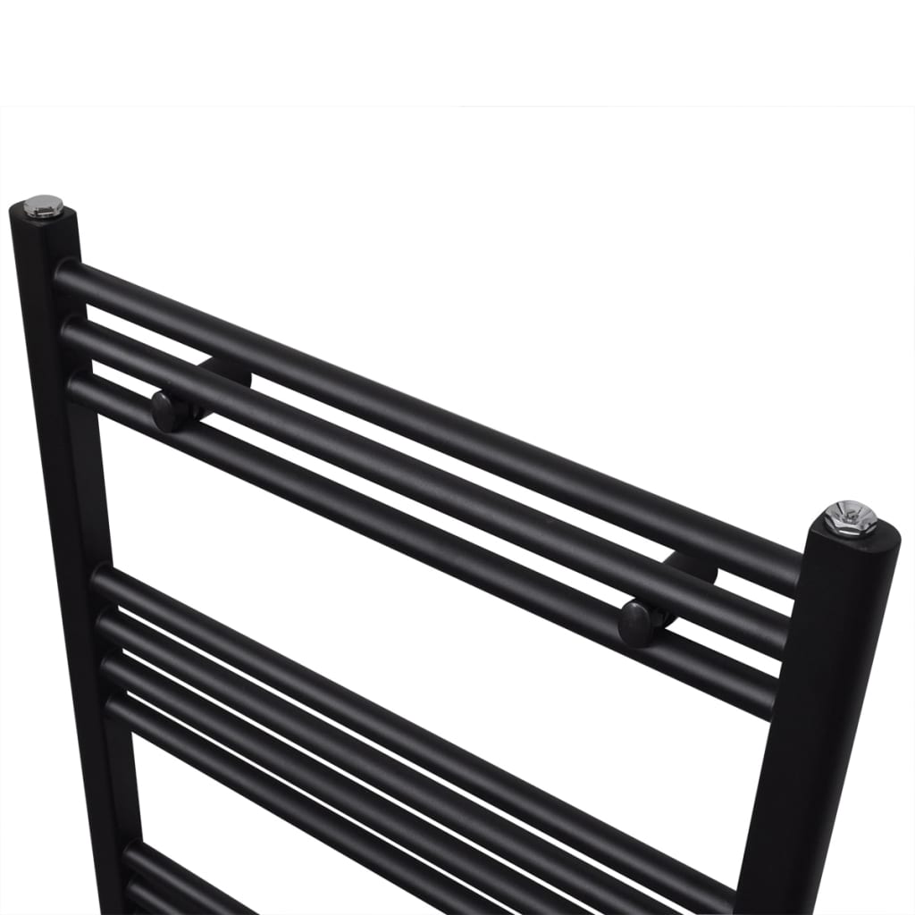 Radiator / handdoekenrek recht 500x764 mm zwart