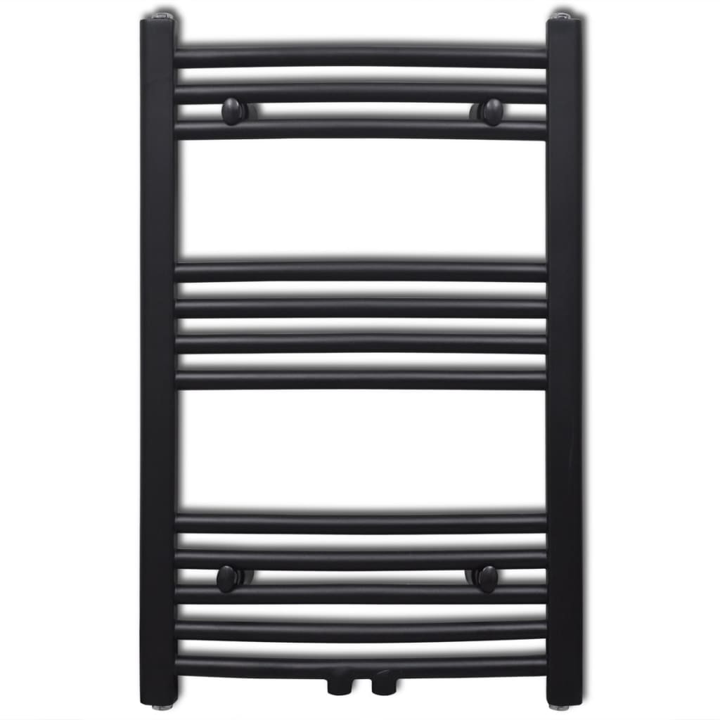 Radiator / handdoekenrek gebogen 500x764 mm zwart