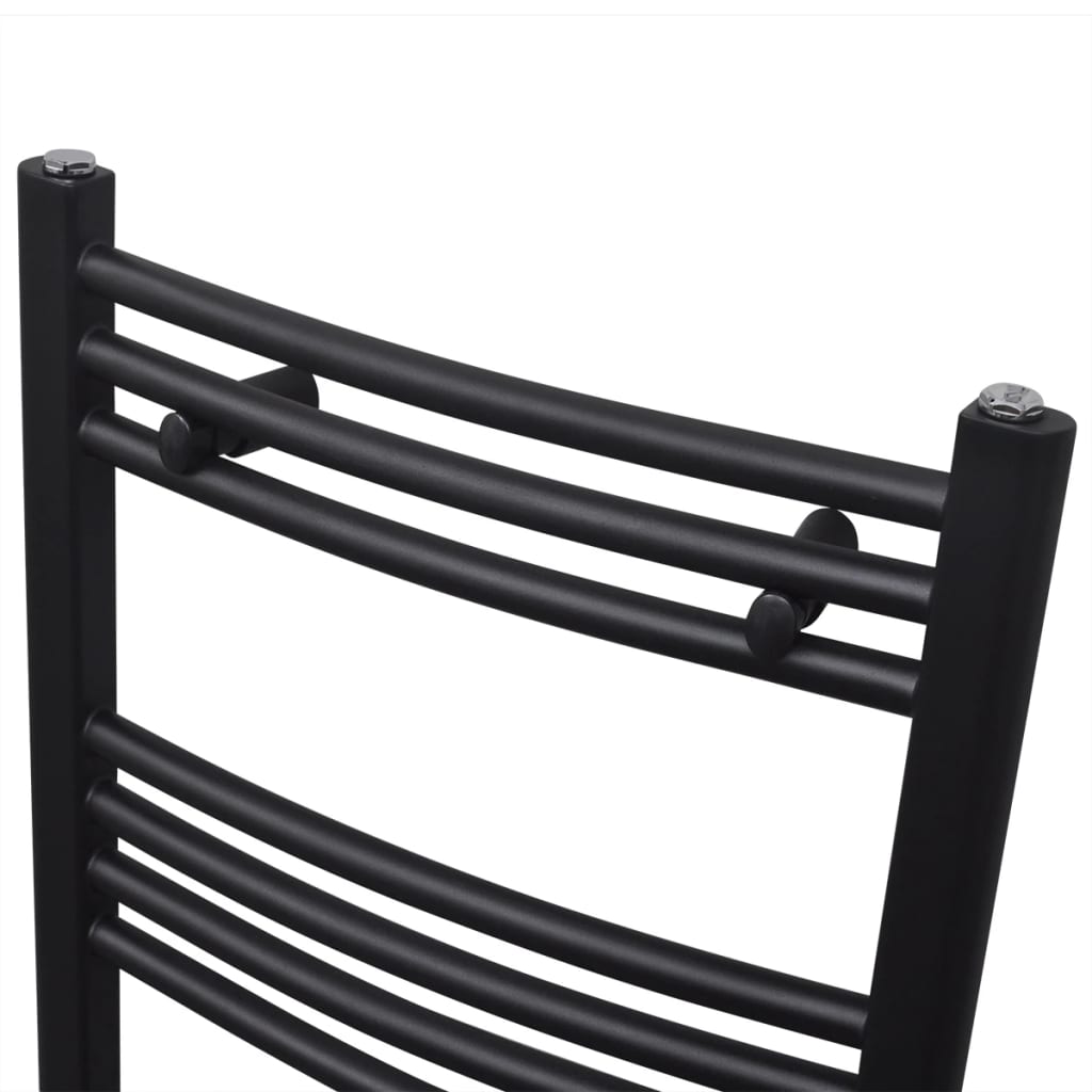Radiator / handdoekenrek gebogen 500x764 mm zwart