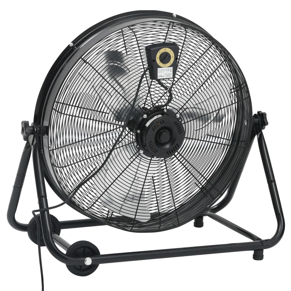 Trommelventilator industrieel 172,5 W 60 cm zwart
