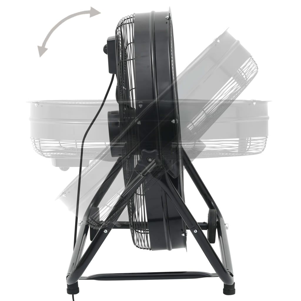 Trommelventilator industrieel 172,5 W 60 cm zwart