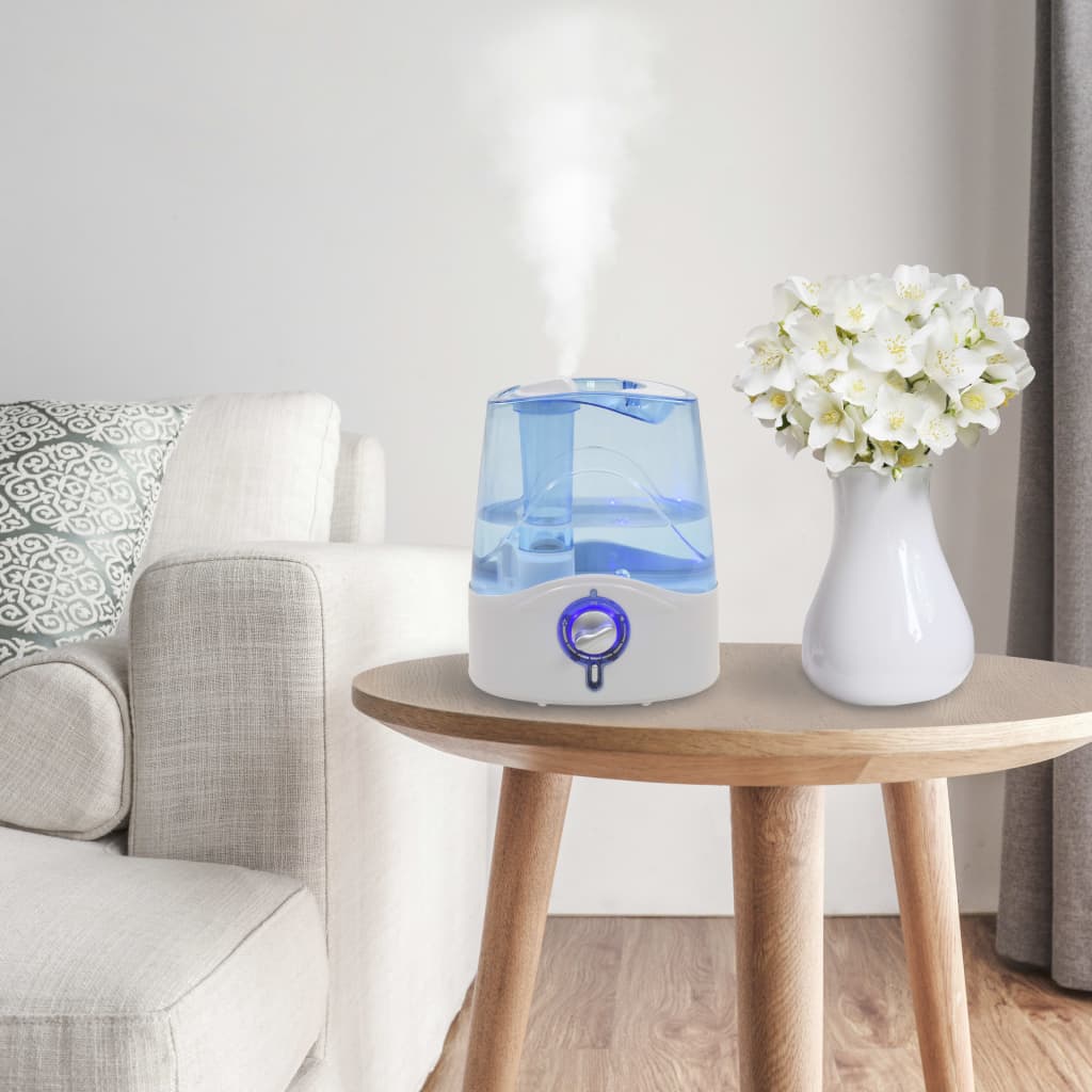 Ultrasone bevochtiger met koele mist en nachtlamp 6 L 300 ml/u