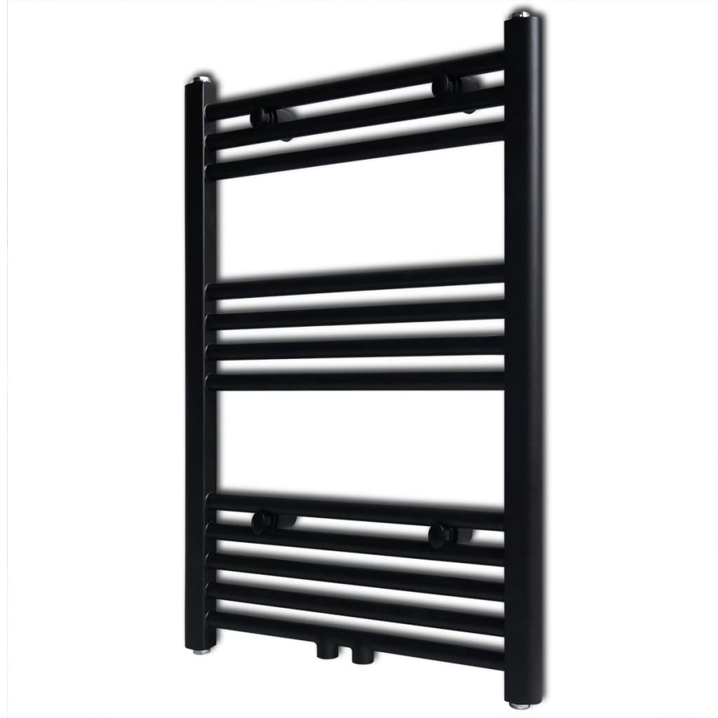 Radiator / handdoekenrek recht 500x764 mm zwart