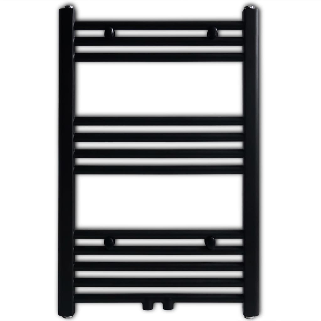 Radiator / handdoekenrek recht 500x764 mm zwart