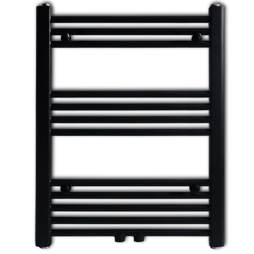 Radiator / handdoekenrek recht 600x764 mm zwart
