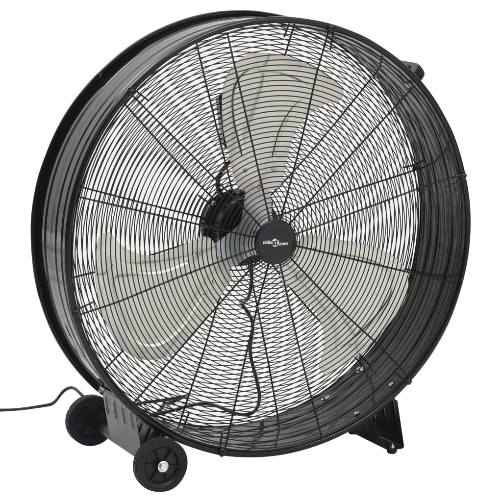 Trommelventilator industrieel 187,7 W 77 cm zwart