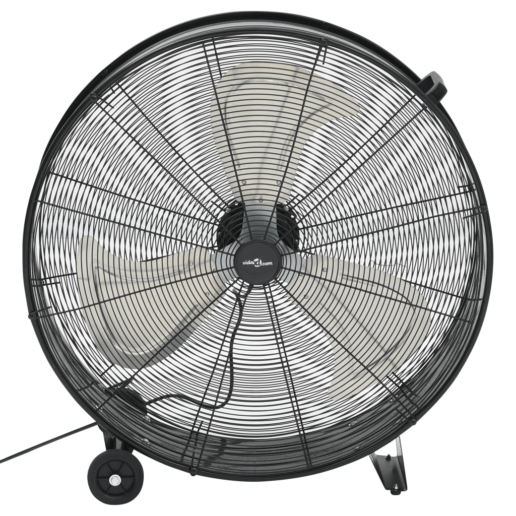 Trommelventilator industrieel 187,7 W 77 cm zwart