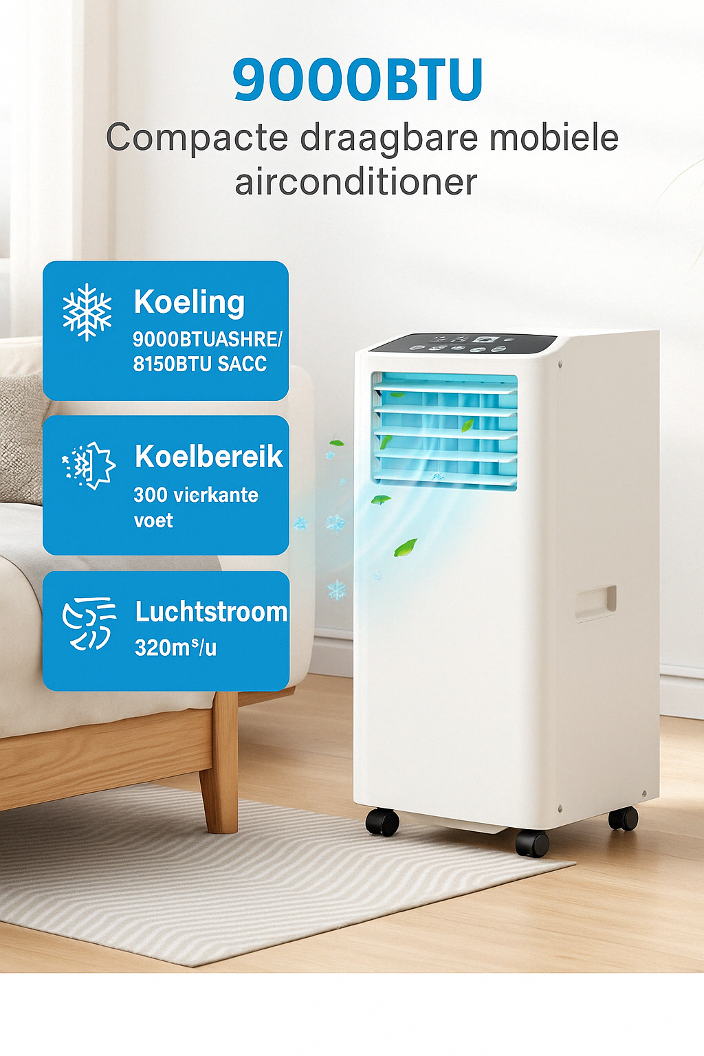 Mobiele Airco  Easy Cool 4.0 9000 BTU